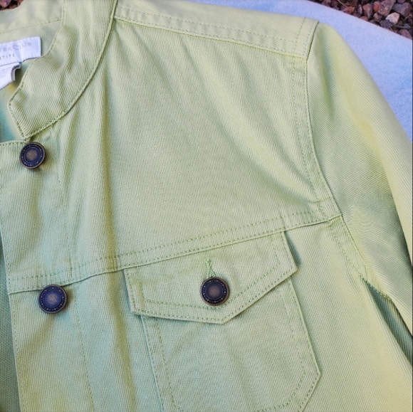 Charter Club Fine Corduroy Mint Green Light Jacket Blazer Sz Petite Sz 2-4 - Picture 6 of 12